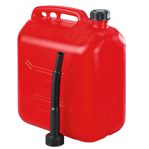 Plastimo Benzinkanister 20 Ltr hochdichtes Polyethylen, Kraftstoffbehälter, erhöhte Stabilität mit Tülle