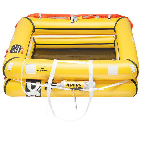 Plastimo Rettungsinsel Küstennavigation ISO 9650-2, 4 Personen, orange fluoreszierendes Dach