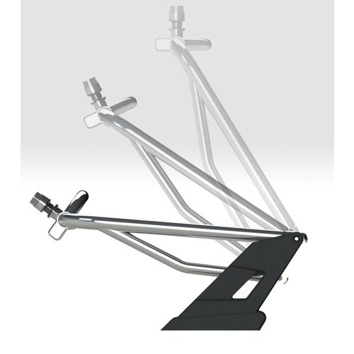 PLASTIMO Water Sports Tower Glossy Black, High-quality 6063-TE aluminum, Foldable with 5-year warranty