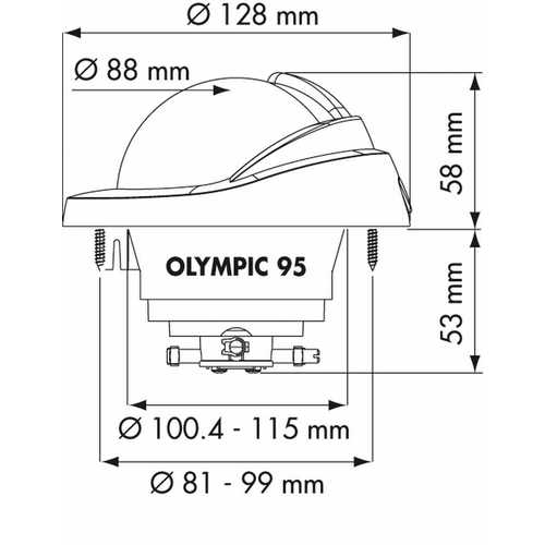 PLASTIMO KOMPASS OLYMPIC 95 WEISS KON. ROSE