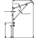 PLASTIMO Lademast klapp- und demontierbar, Masten, sicherheitsgeprüftes Modell XYZ123