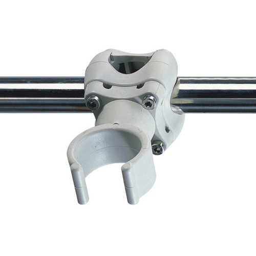 PLASTIMO Plastikclip hellgrau Halterung, Kunststoffclip, neues Modell XYZ123