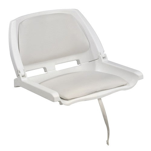 PLASTIMO POLYAETHILENSITZ KLAPPBAR + KISSEN WEISS