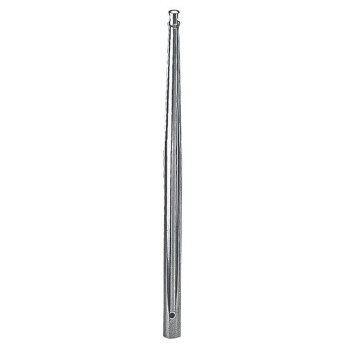 Plastimo Relingsstütze 45 cm, Relingstützen, 1 Loch-Modell, Schwarz, Modell XYZ123