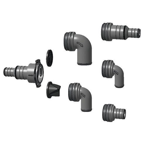 PLASTIMO check valve 25/38 mm, backflow preventer, new model XYZ123, black