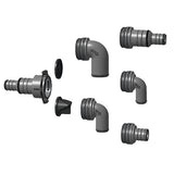 PLASTIMO check valve 25/38 mm, backflow preventer, new model XYZ123, black