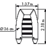 Plastimo Schlauchboot 220SH Verstärktes Gewebe, Bootsschlauch, Optimale Raumnutzung und Gleitfähigkeit