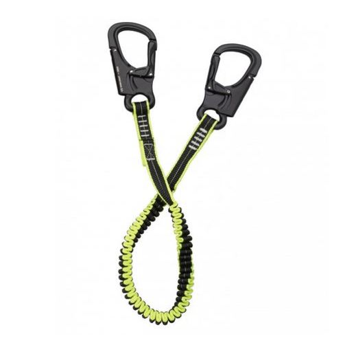 Plastimo Sicherheitsleine 2 Karabiner, Sicherheitsseil, Modell XYZ123, Schwarz