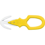 Plastimo Sicherheitsmesser rostfreier Stahl, Notfallmesser, ergonomischer rutschfester Griff mit Halterung