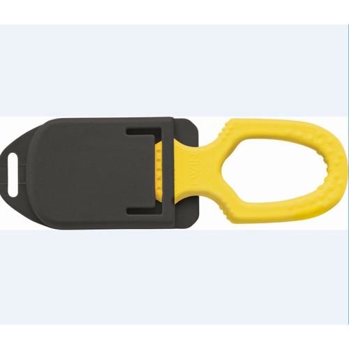 Plastimo Sicherheitsmesser rostfreier Stahl, Notfallmesser, ergonomischer rutschfester Griff mit Halterung