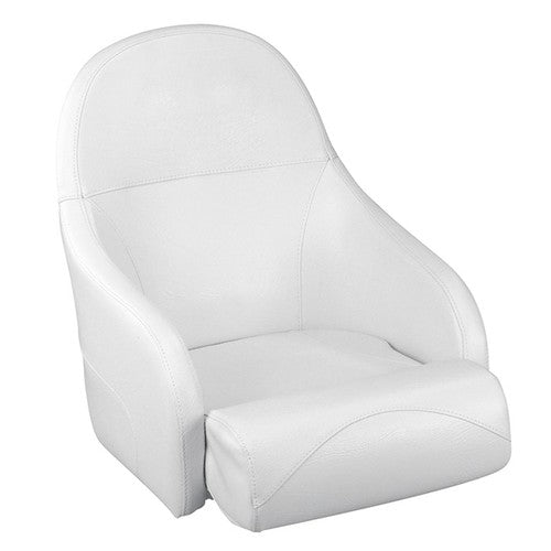 PLASTIMO SITZ MIT KLAPP. RUECKENLEHNE WEISS VINYL