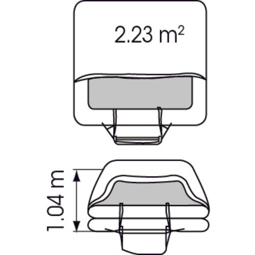 Plastimo Rettungsinsel Transocean ISAF, 6 Personen, über 24 Stunden, Notfallpaket, selbstaufrichtend, leuchtendes Dach