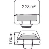 Plastimo Rettungsinsel Transocean ISAF, 6 Personen, über 24 Stunden, Notfallpaket, selbstaufrichtend, leuchtendes Dach