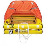 Plastimo Rettungsinsel Transocean ISO 9650-1, für 4 Personen über 24h, isolierter Doppelboden, fluoreszierendes Dach, Extrembedingungen