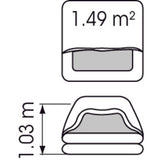 Plastimo Rettungsinsel Transocean ISO 9650-1 4 Personen, Sicherheitsinsel für Extrembedingungen, unter 24h Notfallpaket
