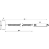 Prebit LED-Flexleuchte 07, 500mm, chrom-glanz/Lede