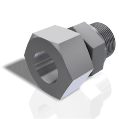 Separ gerade Verschraubung Stahl verzinkt M16x1,5 für 8mm Rohr, Rohrverschraubung, starke Dichtung durch Schneidring
