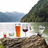 Silwy Biergläser Set Hightech Magnet-Kunststoff 6x0,5l, Trinkbecher Magnetgläser rutschfest bruchsicher innovativ Made in Germany