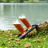 Silwy Biergläser Set Hightech Magnet-Kunststoff 6x0,5l, Trinkbecher Magnetgläser rutschfest bruchsicher innovativ Made in Germany