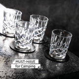 Silwy Magnet-Kristallgläser, Shot Gläser, bruchfest & ästhetisch, Made in Germany, 4er Set