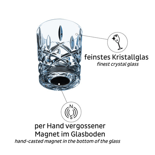 Silwy Magnet-Kristallgläser, Shot Gläser, bruchfest & ästhetisch, Made in Germany, 4er Set
