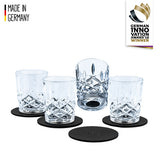 Silwy Magnet-Kristallgläser, Shot Gläser, bruchfest & ästhetisch, Made in Germany, 4er Set