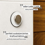 silwy Magnet-Pins weiß 2er Set, Magnet-Pin Set, kein Bohren oder Kleben erforderlich