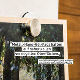 silwy Magnet-Pins weiß 2er Set, Magnet-Pin Set, kein Bohren oder Kleben erforderlich
