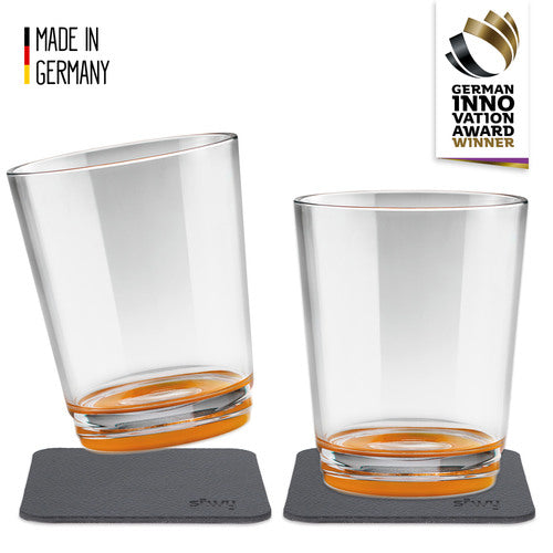 Silwy Trinkbecher 'Hup Orange', 0,25 l, 2er Set