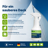 awn Spinnen- & Möwendreck Entferner, gegen tierische Verschmutzungen, für Segel, Persenninge und Decks, 500 ml