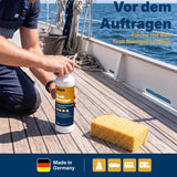 awn Teak Öl Gold, goldener Teakfarbton und UV-Schutz, für Teakholz innen und außen, 500 ml