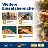 awn Teak Reiniger und Aufheller, intensive Reinigung für Teak- und Holzoberflächen, 770 g
