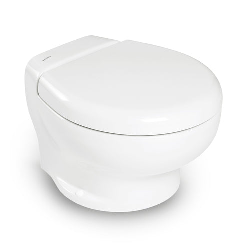Tecma Marine Toilette Nano 12V, Kurz, Weiß, ECO Smart Flush, Kompakte leise Zerkleinerer-Technologie