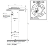Veratron Flüssigkeitsstandsmesser Edelstahl 750 mm, Füllstandsanzeiger, Robustes Design