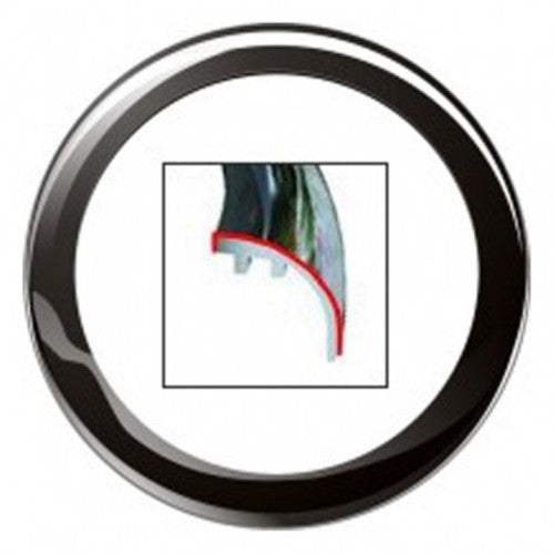 Veratron VDO Frontring 52mm Schwarz, Rundes Instrumentenring, Neues Modell