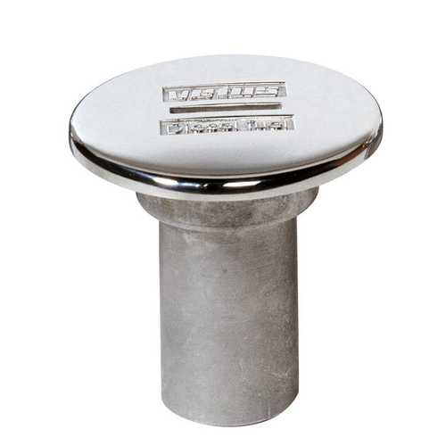Vetus Absaugstutzen Edelstahl 38 mm, Deckseinfüllstutzen, hochglanz polierte wasserdichte Kappe