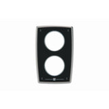 Vetus Instrumententafel Aluminium schwarz 12 V, Marine Motorinstrumentenpanel, seewasserfest und IP64 geschützt