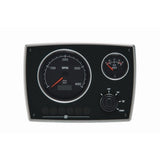 Vetus Instrumententafel Aluminium schwarz 12 V, Marine Motorinstrumentenpanel, seewasserfest und IP64 geschützt