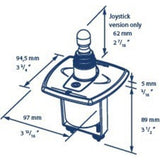 Vetus Bedienpaneel Bugschrauben Joystick 12/24V, Steuermodul, wasserdicht & kindersicher