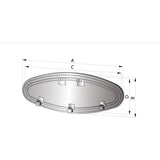 Vetus Bullauge PX47, Aluminium, Kategorie A3