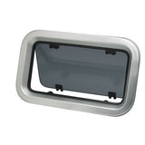 Vetus porthole aluminum heavy duty, porthole, smoke-colored acrylic glass 10 mm waterproof mosquito net included