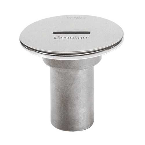 Vetus Deckeinfüllstutzen 38mm Niro Benzin, Tankstutzen Edelstahl, Sicheres Einfüllen