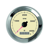 Vetus Drehzahlmesser creme 0-4000 1/min, Tachometer, Modell XYZ123