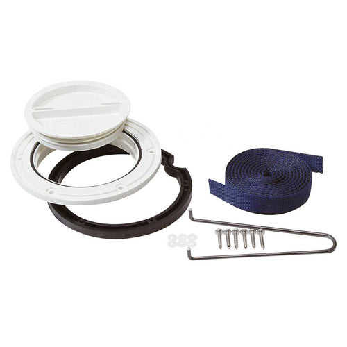 Vetus Einbaukit BTANK Anschlussatz Zubehör Befestigungsbänder Inspektionsdeckel 156 mm Außendurchmesser