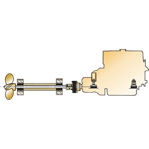 Vetus Kupplung Flexibel Vibrationdämpfend 40mm Welle, Schiffsantrieb, Optimale Fahrkomfort