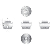 Vetus Kupplung Uniflex13 für 30mm Welle, flexible Propellerwellenkupplung, Exakte und zentrische Montage