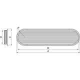 Vetus Lamellengitter Belüfter SSVL070