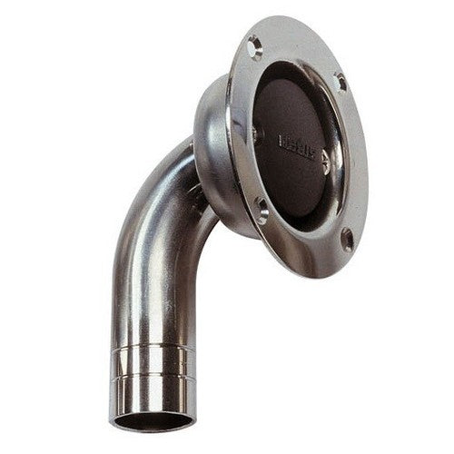 Vetus Entlüftungsnippel Edelstahl 16mm gebogen, Fitting, CE-konform und flammenhemmend