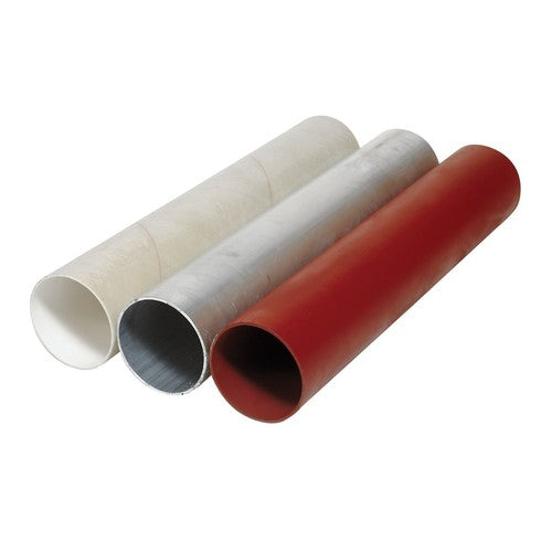 Vetus Polyester Rohr mit Ø 150mm und L 2000mm, Lüftungsrohr, Modell XYZ123, Schwarz