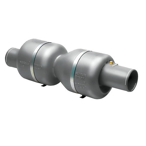 Vetus Abgassystem Schalldämpfer Ø 90-150 mm, Hochleistungsabgassystem, Edelstahl Befestigungsbügel enthalten